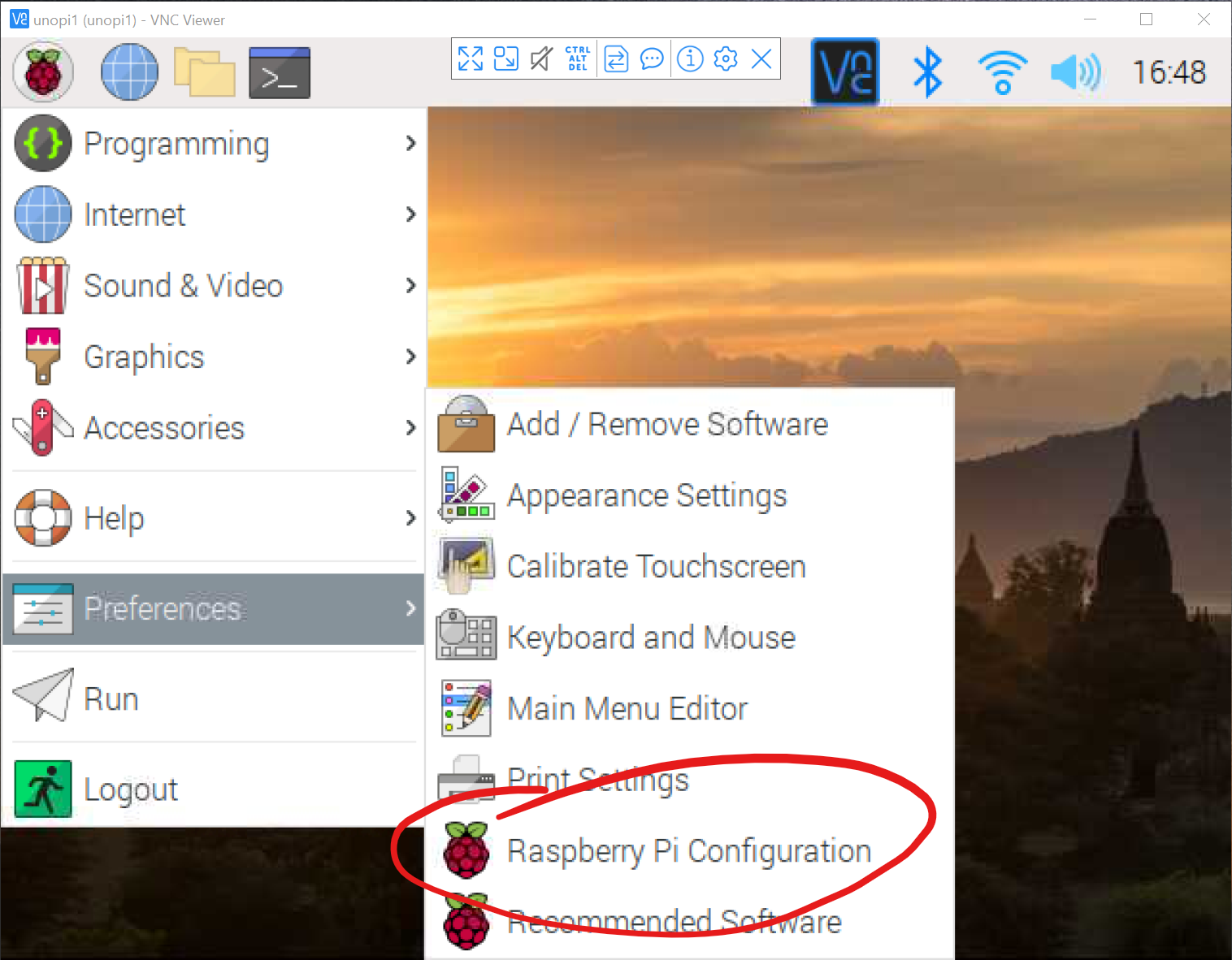 Raspberry Pi Configuration Menu Item