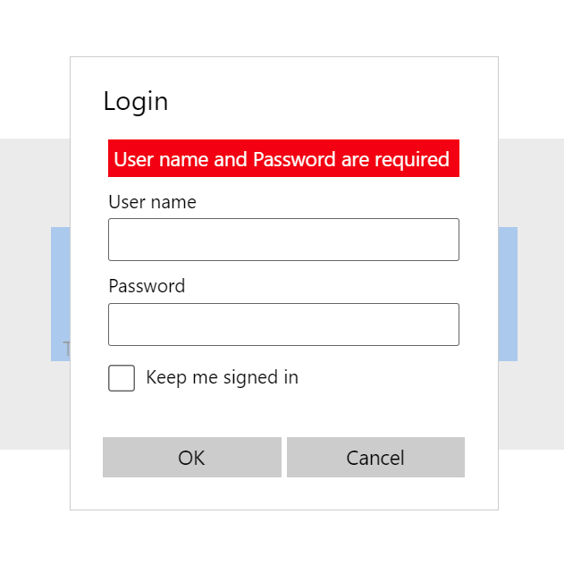 LoginForm displayed in WASM with errors